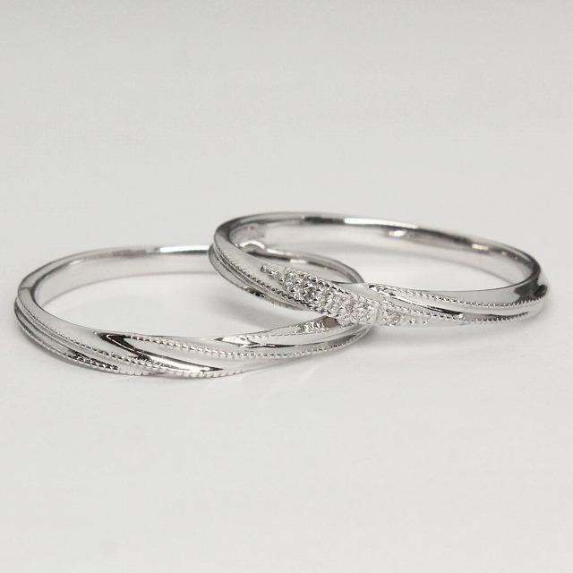 K10ホワイトゴールド 結婚指輪 マリッジリング ペアリング fefプライス |  | 02