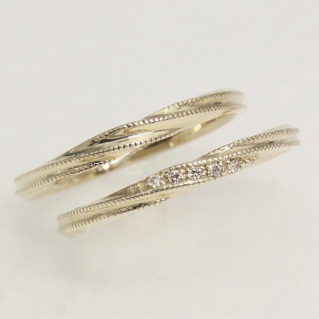 K10イエローゴールド 結婚指輪 マリッジリング ペアリング fefプライス |  | 01