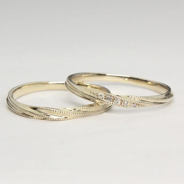 K10イエローゴールド 結婚指輪 マリッジリング ペアリング fefプライス |  | 02