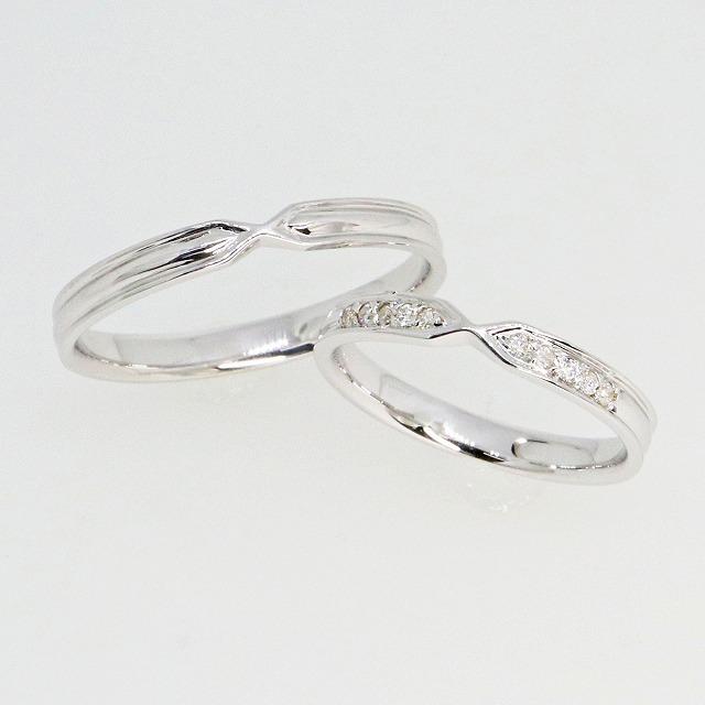 K10ホワイトゴールド 結婚指輪 マリッジリング ペアリング fefプライス | 