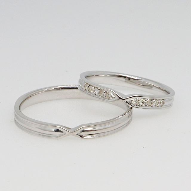 K10ホワイトゴールド 結婚指輪 マリッジリング ペアリング fefプライス |  | 02