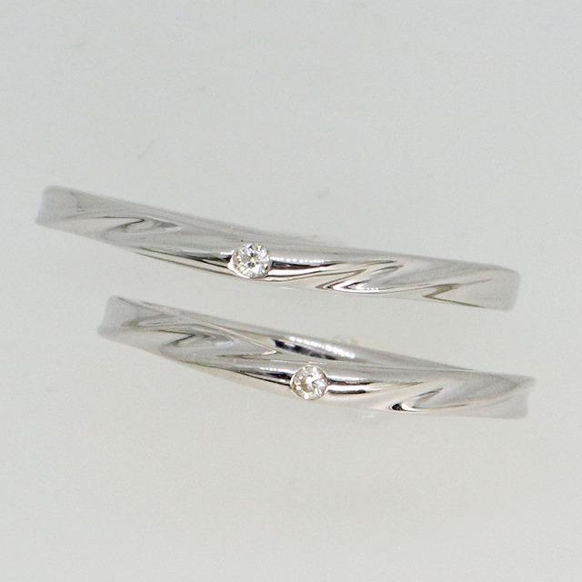 K10ホワイトゴールド 結婚指輪 マリッジリング ペアリング fefプライス |  | 01