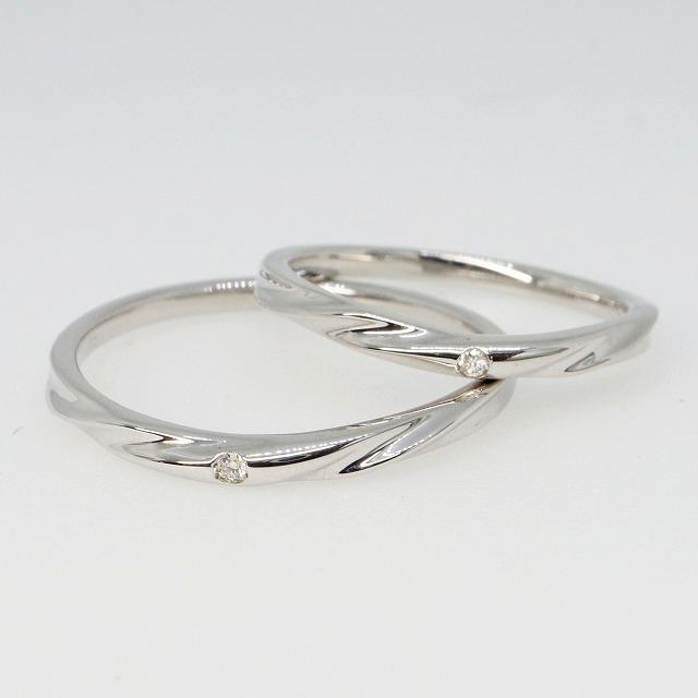 K10ホワイトゴールド 結婚指輪 マリッジリング ペアリング fefプライス |  | 02