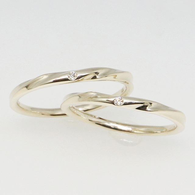 K10イエローゴールド 結婚指輪 マリッジリング ペアリング fefプライス | 