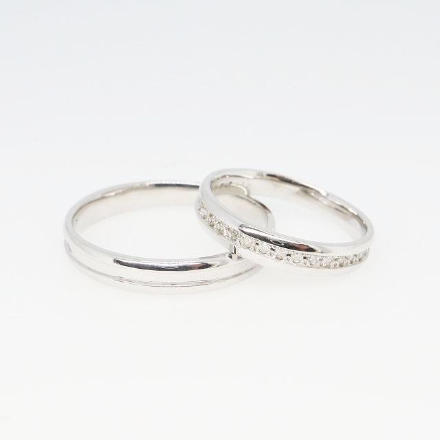 K10ホワイトゴールド 結婚指輪 マリッジリング ペアリング fefプライス |  | 02