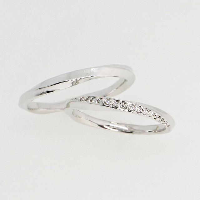 K10ホワイトゴールド 結婚指輪 マリッジリング ペアリング fefプライス | 