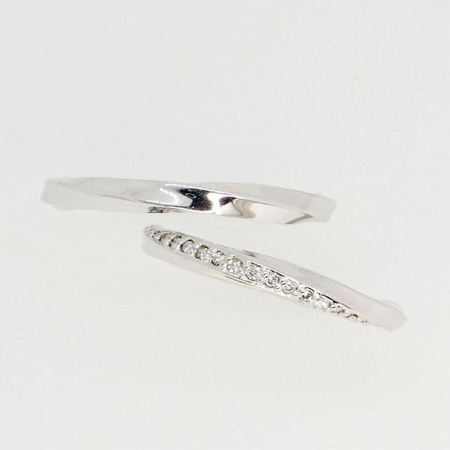 K10ホワイトゴールド 結婚指輪 マリッジリング ペアリング fefプライス |  | 01