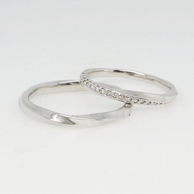 K10ホワイトゴールド 結婚指輪 マリッジリング ペアリング fefプライス |  | 02