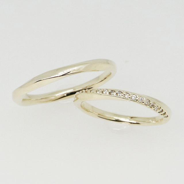 K10イエローゴールド 結婚指輪 マリッジリング ペアリング fefプライス | 