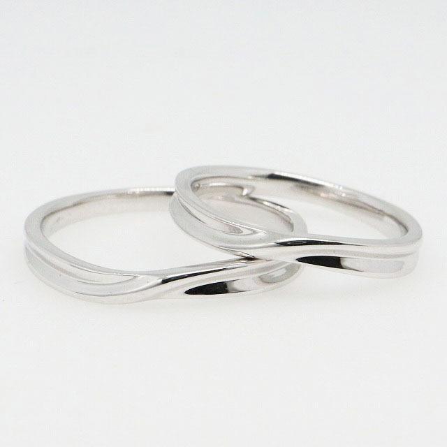 K10ホワイトゴールド 結婚指輪 マリッジリング ペアリング fefプライス |  | 02