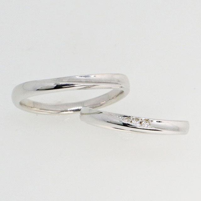 K10ホワイトゴールド 結婚指輪 マリッジリング ペアリング fefプライス | 