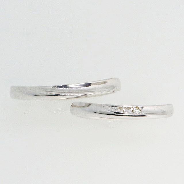 K10ホワイトゴールド 結婚指輪 マリッジリング ペアリング fefプライス |  | 01
