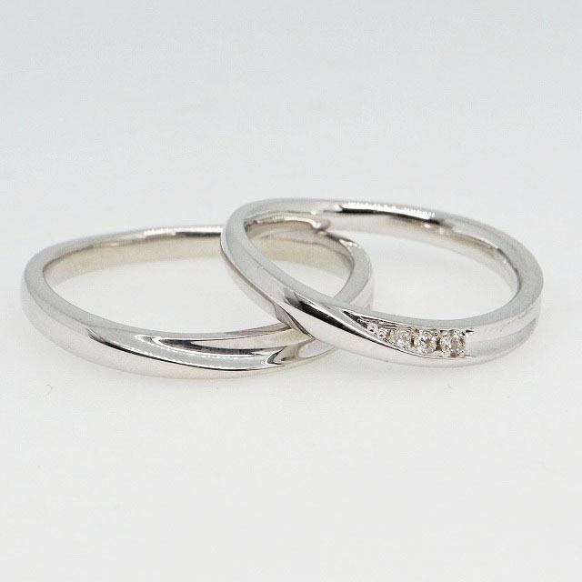 K10ホワイトゴールド 結婚指輪 マリッジリング ペアリング fefプライス |  | 02