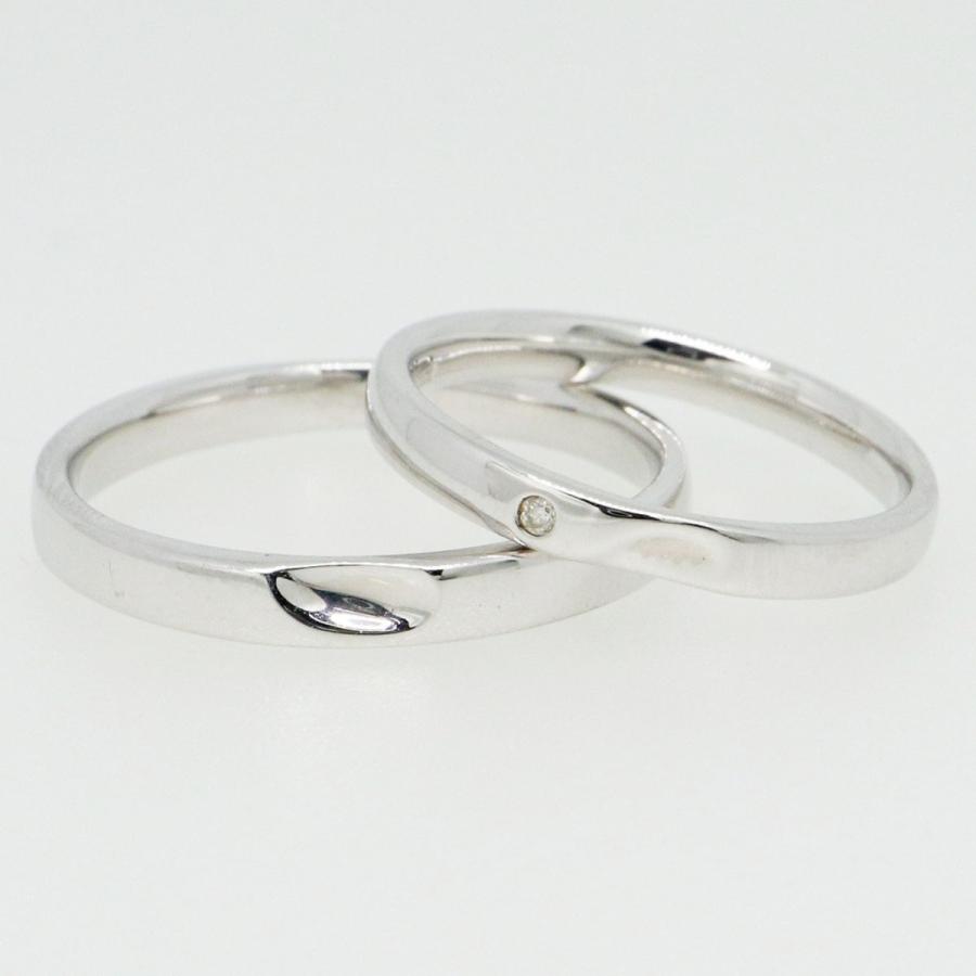 K10ホワイトゴールド 結婚指輪 マリッジリング ペアリング fefプライス |  | 02