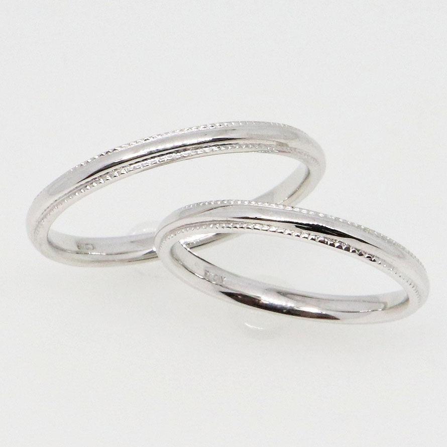 K10ホワイトゴールド 結婚指輪 マリッジリング ペアリング fefプライス | 