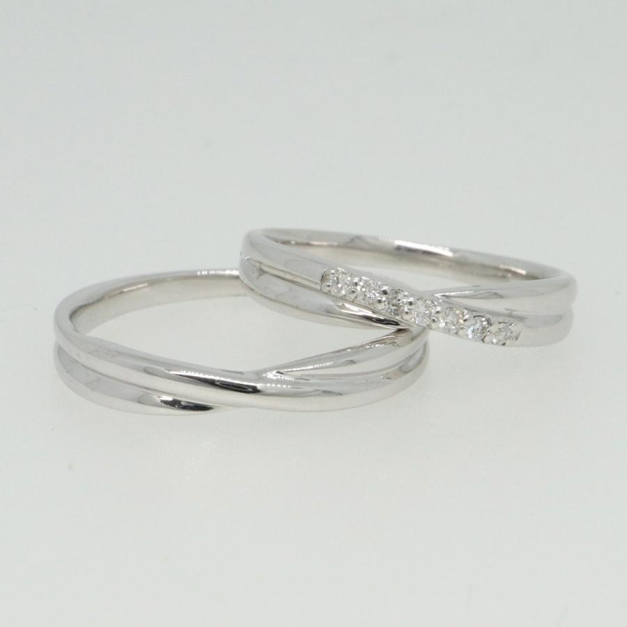 K10ホワイトゴールド 結婚指輪 マリッジリング ペアリング fefプライス |  | 02