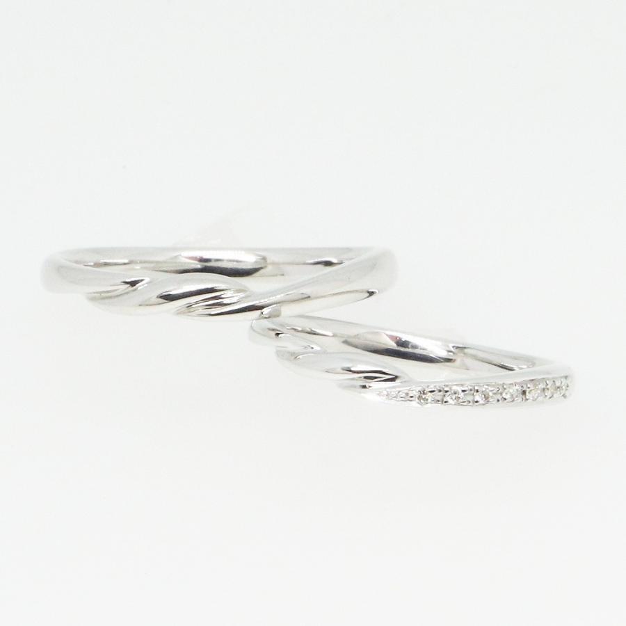 K10ホワイトゴールド 結婚指輪 マリッジリング ペアリング fefプライス | 