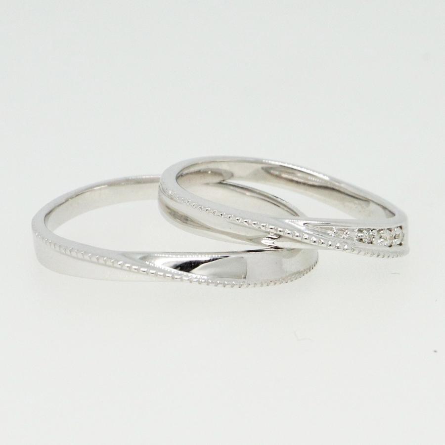 K10ホワイトゴールド 結婚指輪 マリッジリング ペアリング fefプライス |  | 02
