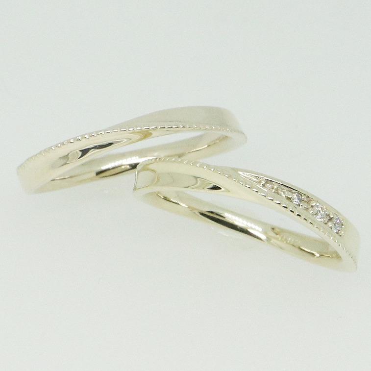 K10イエローゴールド 結婚指輪 マリッジリング ペアリング fefプライス