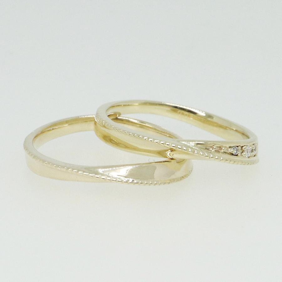 K10イエローゴールド 結婚指輪 マリッジリング ペアリング fefプライス |  | 02