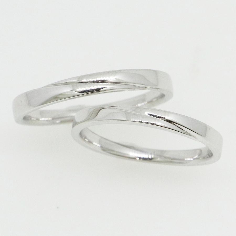 K10ホワイトゴールド 結婚指輪 マリッジリング ペアリング fefプライス | 