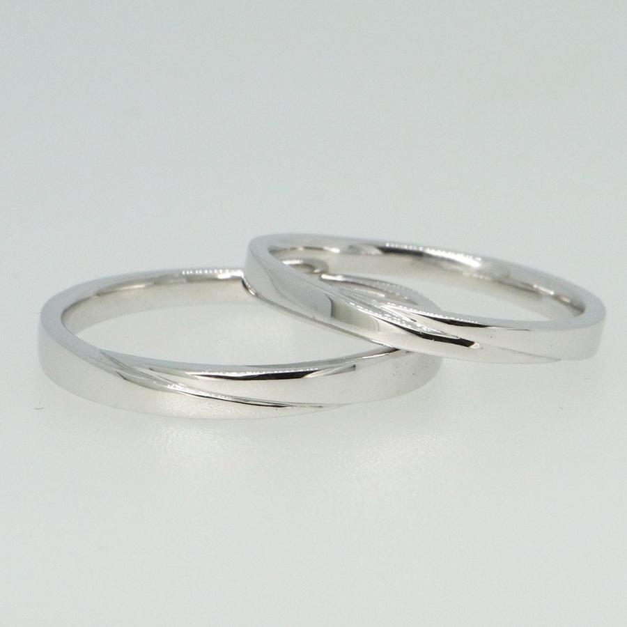 K10ホワイトゴールド 結婚指輪 マリッジリング ペアリング fefプライス |  | 02