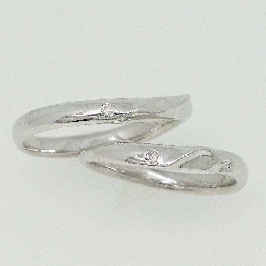 K10ホワイトゴールド 結婚指輪 マリッジリング ペアリング fefプライス | 