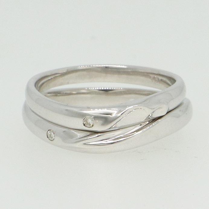 K10ホワイトゴールド 結婚指輪 マリッジリング ペアリング fefプライス |  | 02