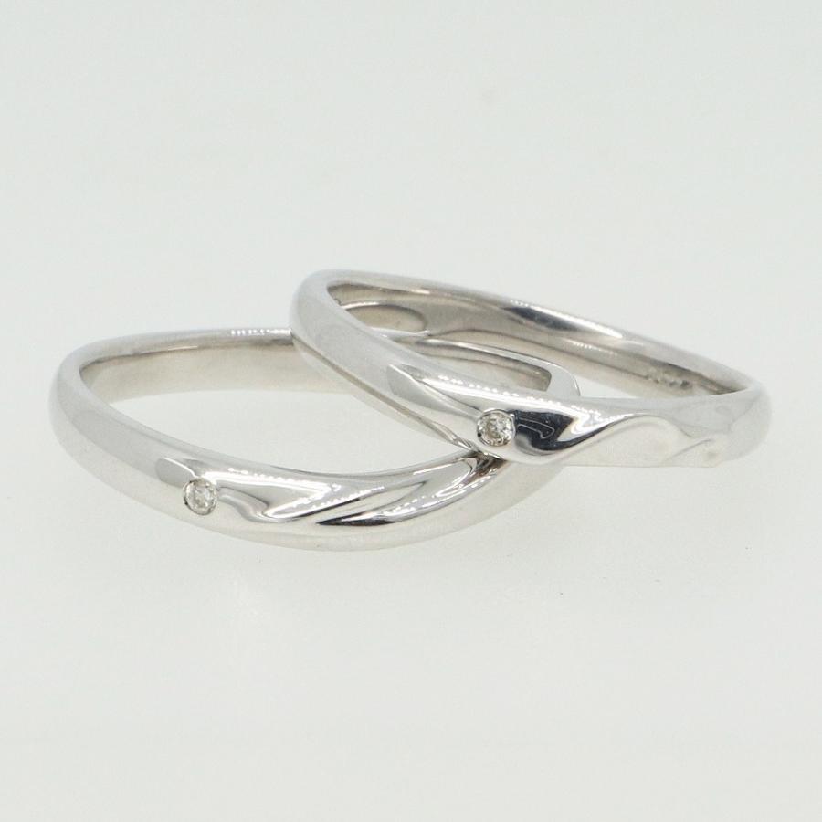 K10ホワイトゴールド 結婚指輪 マリッジリング ペアリング fefプライス |  | 03