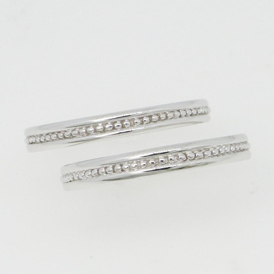 K10ホワイトゴールド 結婚指輪 マリッジリング ペアリング fefプライス |  | 01