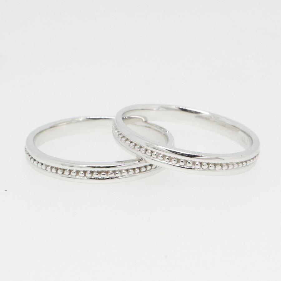 K10ホワイトゴールド 結婚指輪 マリッジリング ペアリング fefプライス |  | 02