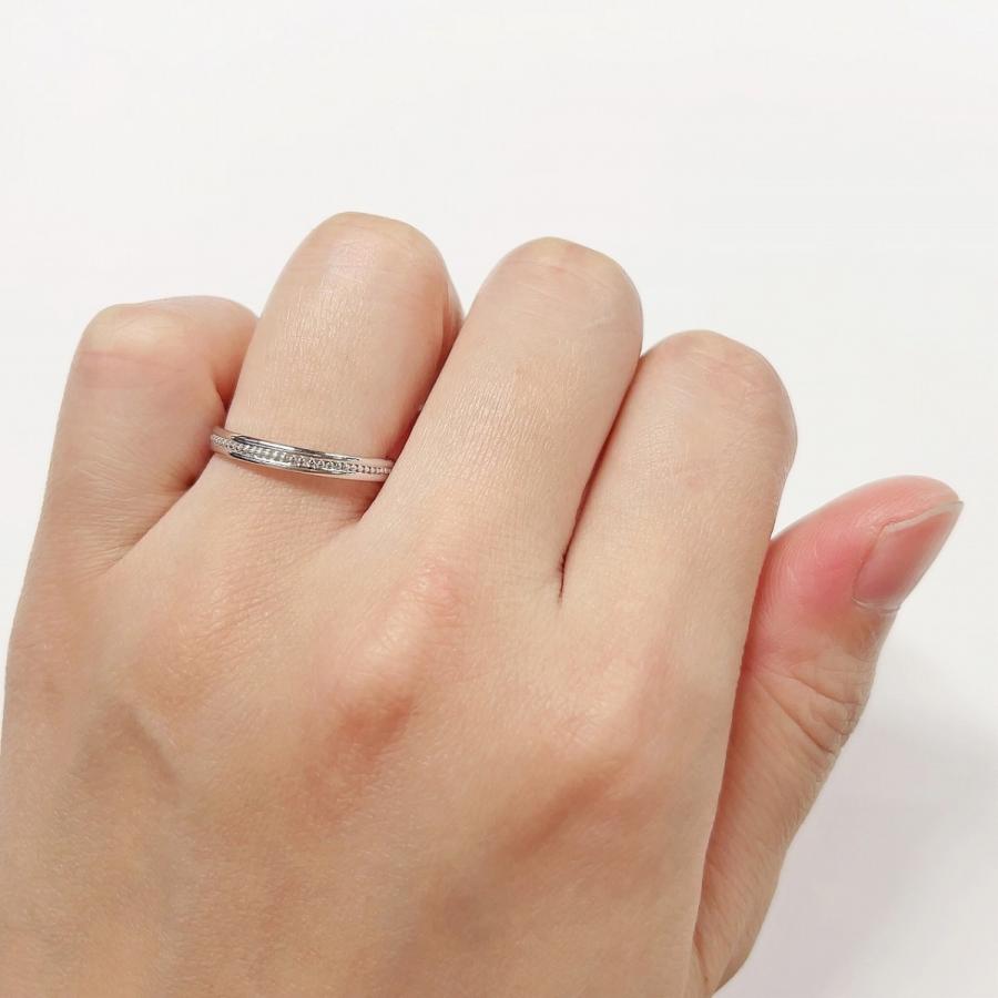 K10ホワイトゴールド 結婚指輪 マリッジリング ペアリング fefプライス |  | 05