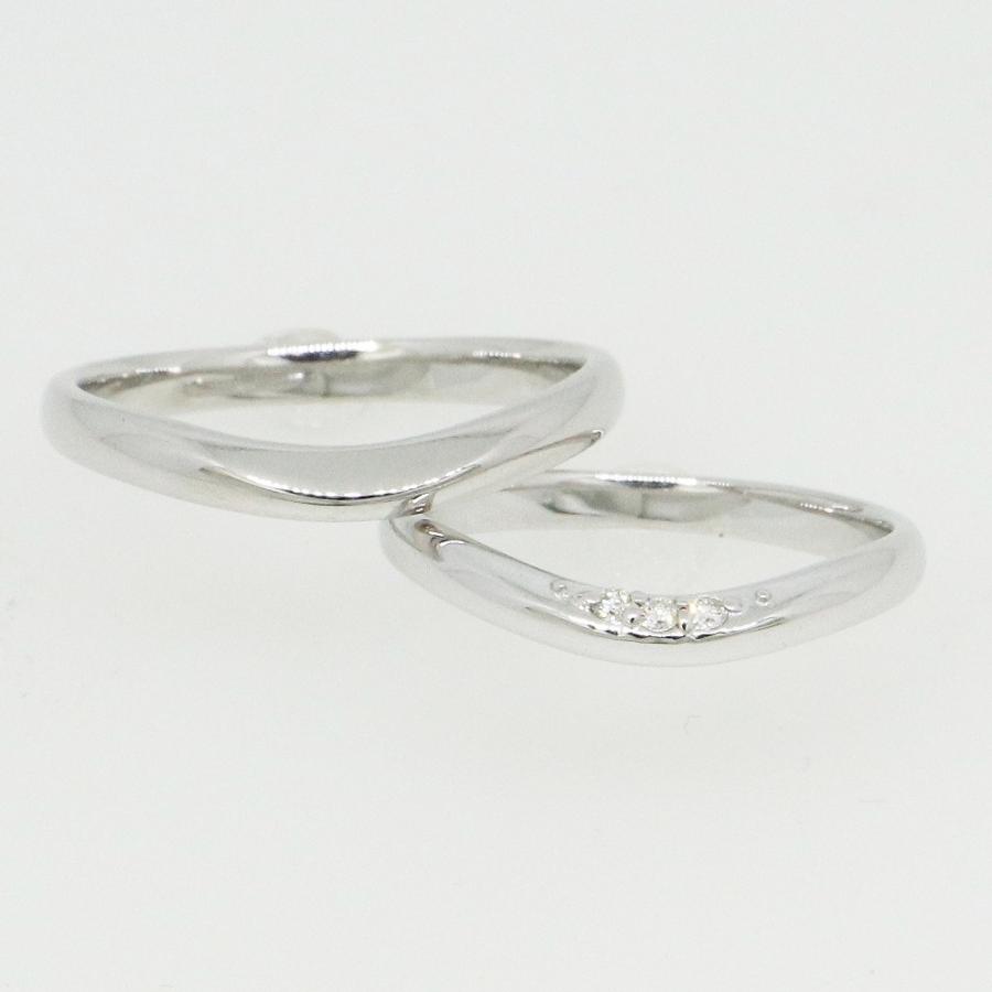 K10ホワイトゴールド 結婚指輪 マリッジリング ペアリング fefプライス | 