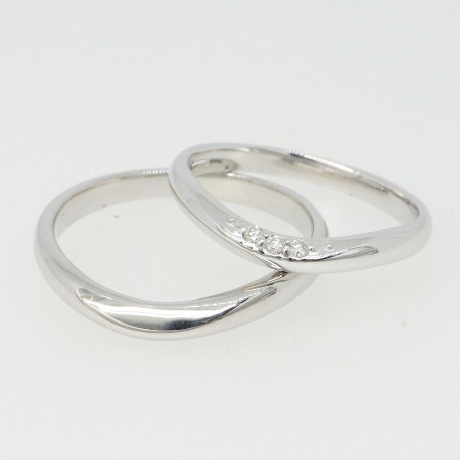 K10ホワイトゴールド 結婚指輪 マリッジリング ペアリング fefプライス |  | 01