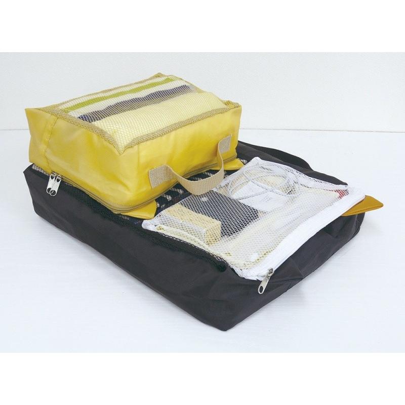 トラベルポーチ 旅行用 ポーチ 収納バッグ 袋 ネコ 猫柄 S : Feijoa