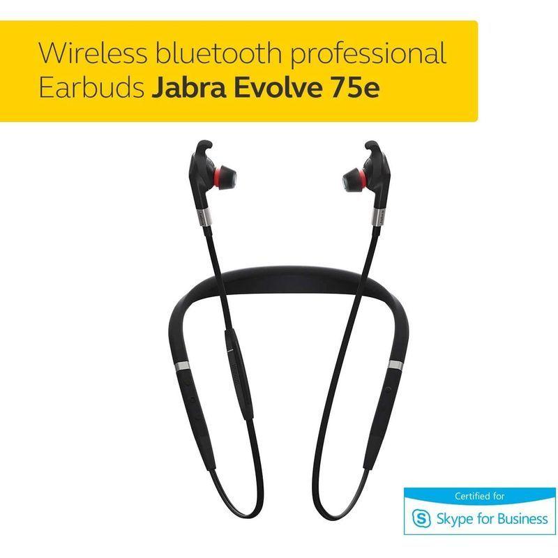 Jabra Evolve 75e MS Bluetooth ワイヤレス インイヤー式 S 7099-823-309 Evolve 75e MS Bluetooth ワイヤレス インイヤー式