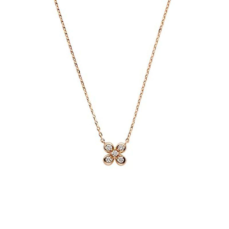 ヴァンドーム青山 K18ピンクゴールド ダイヤモンド フラワーネックレス AGAN652940DI