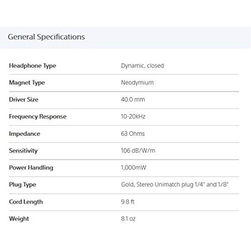 SONY ステレオヘッドホン MDR-7506 ステレオヘッドホン MDR