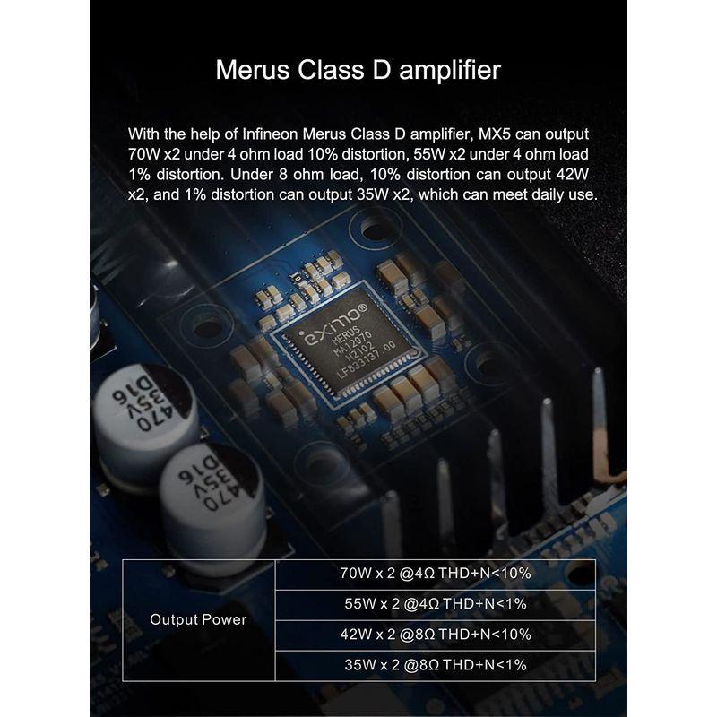 TOPPING MX5 ES9018Q2C ハイレゾオーディオ HIFI デコーダー アンプ 70W*2 DAC Bluetooth APT MX5 ES9018Q2C ハイレゾオーディオ HIFI デコーダー アンプ 70W*2 DAC Bluetooth APT