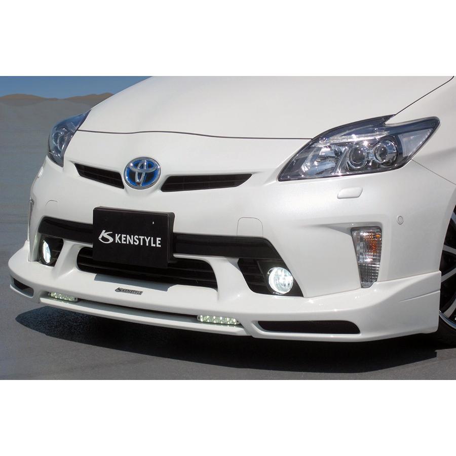 30 後期 9ae 純正塗装色 ライトパープルマイカメタリック プリウス ネクスト フロントハーフスポイラー 9ae H23 12 H27 12 Kenstylenext Prius A018 フェリーチェショップ 純正塗装色 ケンスタイル