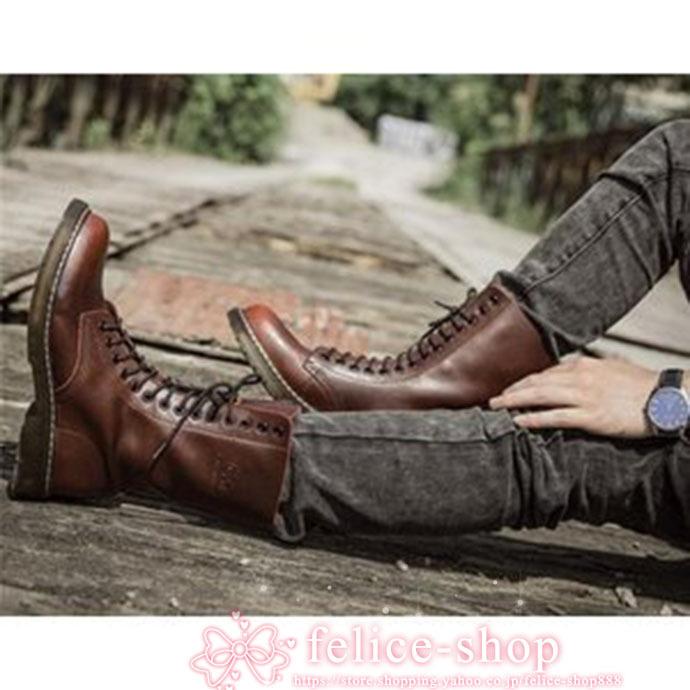 一流の品質 ブーツメンズミリタリーブーツ長靴ワークブーツカッコイイヒップホップトリート系靴シューズ ワークブーツ カラー ブラック Www We Job Com