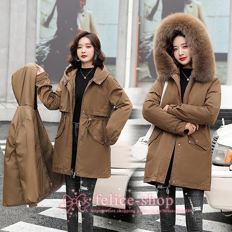 デポー モッズコートレディース中綿コートアウターミリタリーコート裏ボアあったかモッズジャケット厚手暖かい冬服大きいサイズ