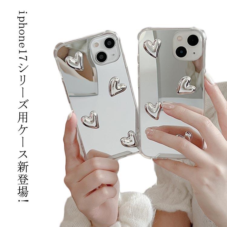 iPhone17ケース iPhoneケース ミラー 鏡 シルバー iphone16eケース