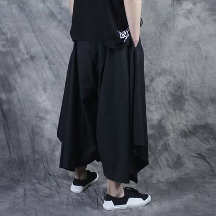 サルエルパンツ 袴パンツ メンズ ワイドパンツ ゆったり ガチョウ