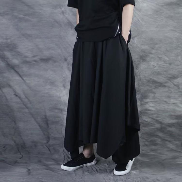 サルエルパンツ 袴パンツ メンズ ワイドパンツ ゆったり ガチョウ