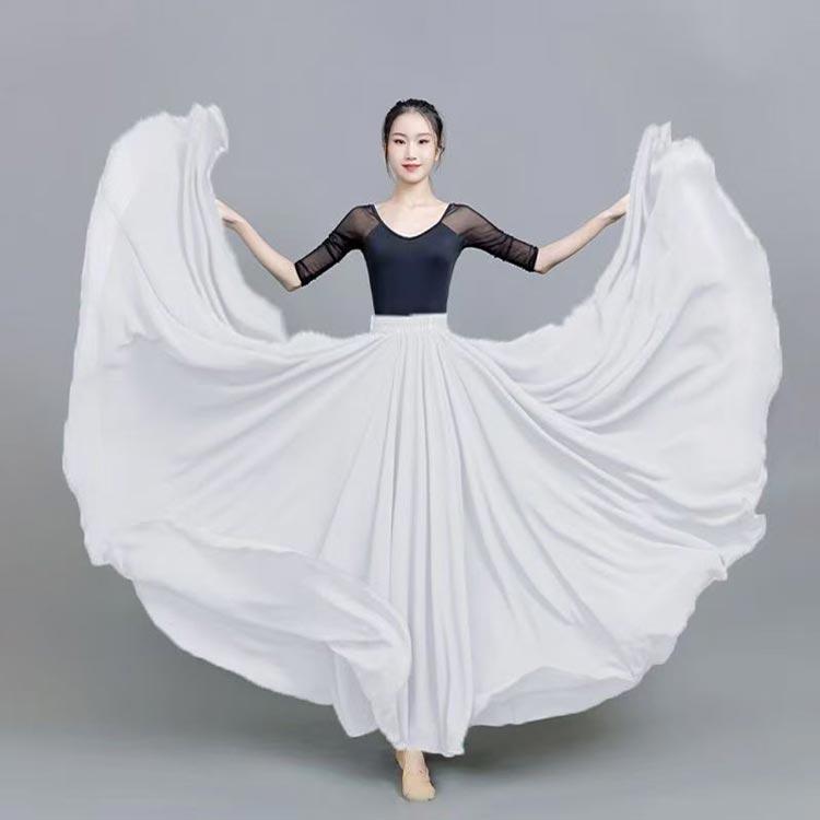 ダンス衣装 スカート ロングスカート ワンピース シフォン マキシ丈 720度 全円 社交ダンス パソドブレ ベリーダンス 衣装 ヒップホップ コーラ |  | 04