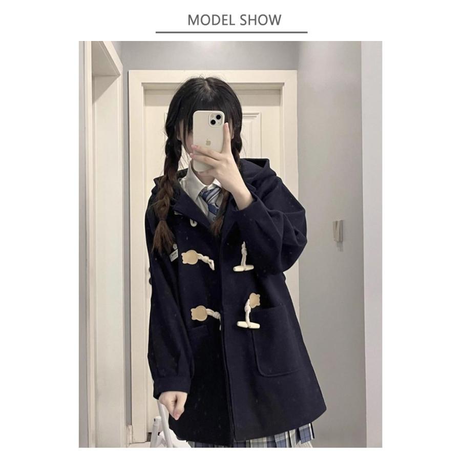 ダッフルコート 制服 スクールコート 女子 レディース 学生 Pコート