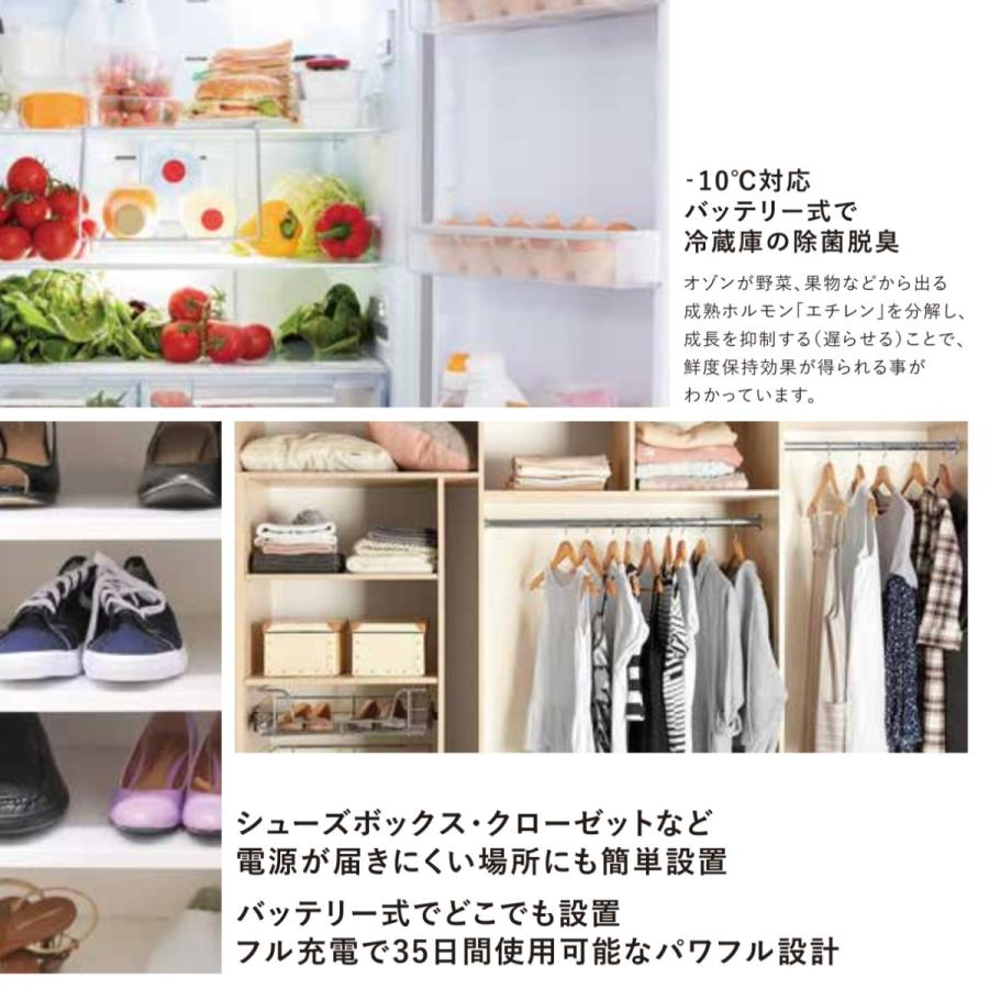 タムラテコ スペースくりん Duo 除菌脱臭小型充電式オゾン発生器