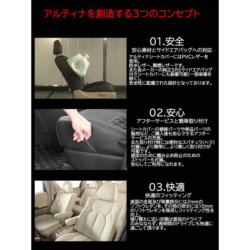 ARTINA プラド シートカバー ランドクルーザープラド 150系 5人乗り 7 