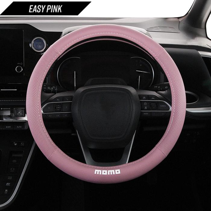 MOMO（モモ） ハンドルカバー 軽自動車 MOMO EASY PINK LINE イージー 